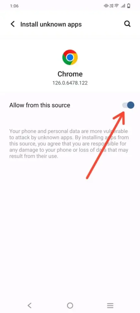 Home 14 Allow the install unknown apps 1